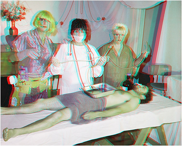 The Embalming Scene. 3-D Photography by Marc Dawson.