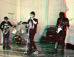 MediaTote rip up the stage in Pirongia. 3-D Photography by Marc Dawson.