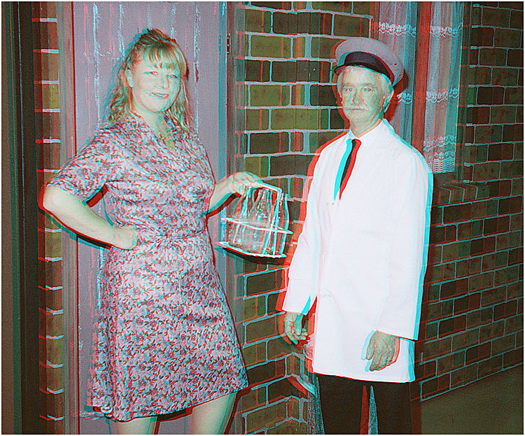 Karen Gibson and Rob Quinlan in the Te Awamutu Light Operatic Society Stage Presentation of 'Blood Brothers'. 3-D Photography by Marc Dawson.